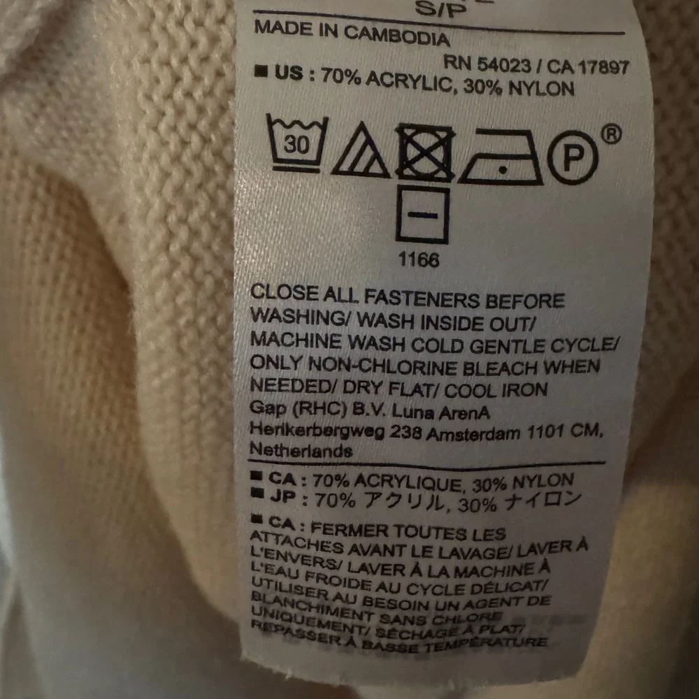 Banana Republic Long Sleeve Wrap Dress in Cream Color - Picture 4 of 7